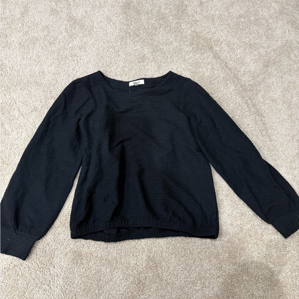 Madewell Black Crew Neck Sweater
